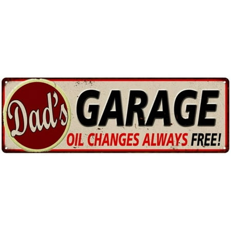 Nostalgic Dads Garage Open Full Service 24 hrs Aluminum Metal Sign 12/"
